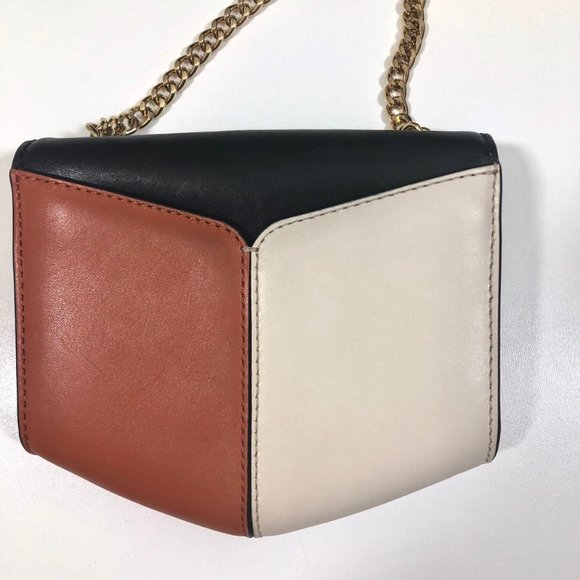 Sandro Lou Mini Crossbody Bag Leather Colorblock - Picture 8 of 11